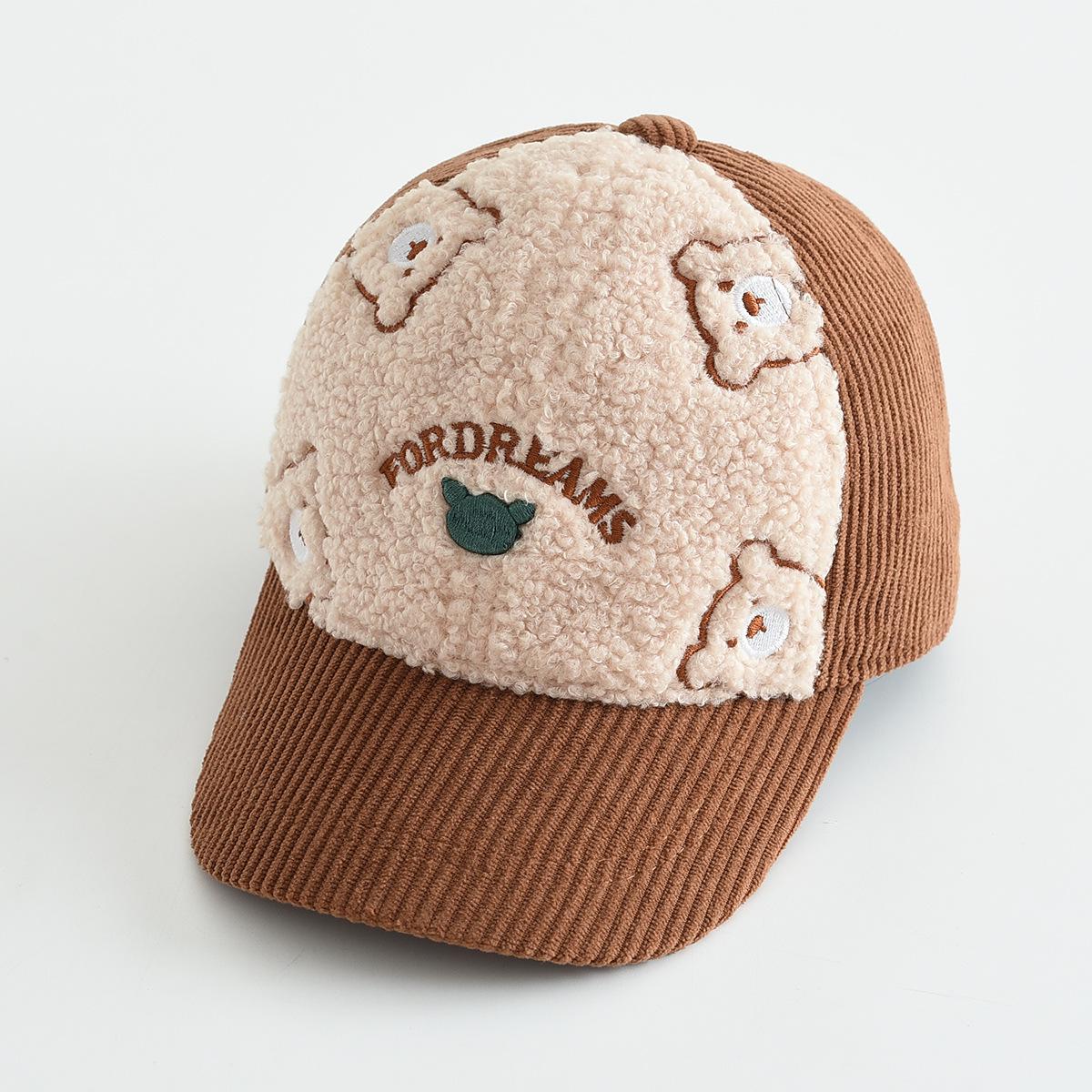Kids Corduroy Bear Baseball Cap - Warm, Windproof, All-Season Visor Hat 3-6 Years (49-50cm)
Kids Corduroy Bear Baseball Cap - Warm, Windproof, All-Season Visor Hat 3-6 Years (49-50cm)