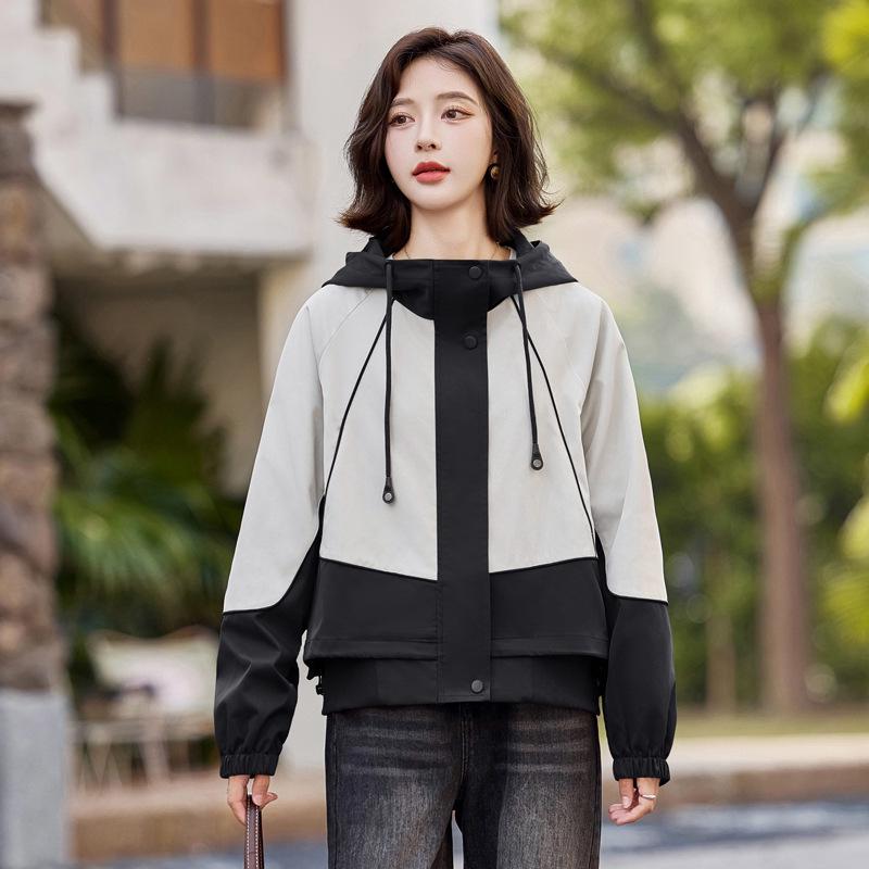 Women s Hooded Color Block Jacket - Spring/Autumn 2025 Casual Loose Fit, Versatile Design (LU8950) L 115-130 jin чорний
Women s Hooded Color Block Jacket - Spring/Autumn 2025 Casual Loose Fit, Versatile Design (LU8950) L 115-130 jin чорний
