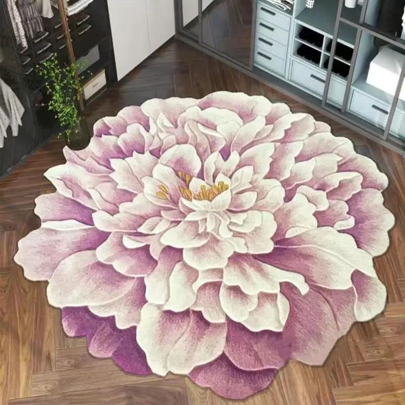 Home Non-slip Mat Nordic Living Room Decoration Flower Shape Carpet Large Area Round Cloakroom Rug Irregular Rugs for Bedroom 120*120cm
Home Non-slip Mat Nordic Living Room Decoration Flower Shape Carpet Large Area Round Cloakroom Rug Irregular Rugs for Bedroom 120*120cm