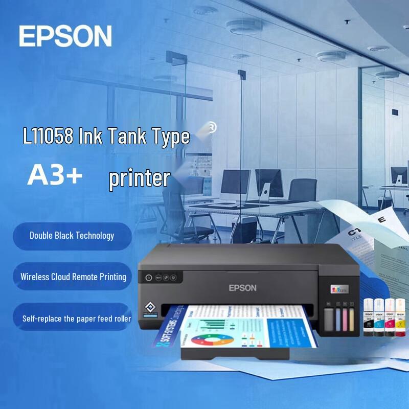 Epson L11058 A3/A4 Ink Tank Color Printer CN plug (adapter included)
Epson L11058 A3/A4 Ink Tank Color Printer CN plug (adapter included)