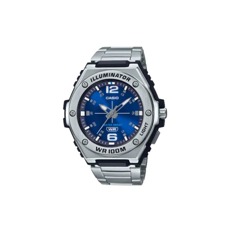 Casio Youth Series Steel Heart Waterproof Sports Casual Quartz Movement Stainless Steel Strap Watch Men watches Blue MWA100HD2AV Blue Dial
Casio Youth Series Steel Heart Waterproof Sports Casual Quartz Movement Stainless Steel Strap Watch Men watches Blue MWA100HD2AV Blue Dial