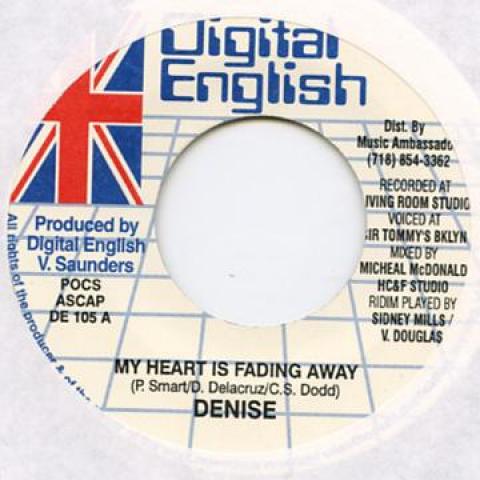 7inch Record DENISE / DON ANGELO - My Heart Is Fading Away / Loose DE105 Digital English 1998 US Reggae, Ska & Dub
7inch Record DENISE / DON ANGELO - My Heart Is Fading Away / Loose DE105 Digital English 1998 US Reggae, Ska & Dub