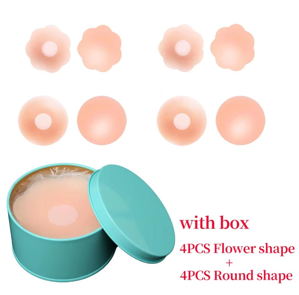 Silicone Nipple Cover Reusable Women Bra Sticker Breast Petal Strapless Lift up Bra Invisible Boob Pads Chest Pasties Intimates One Size
Silicone Nipple Cover Reusable Women Bra Sticker Breast Petal Strapless Lift up Bra Invisible Boob Pads Chest Pasties Intimates One Size