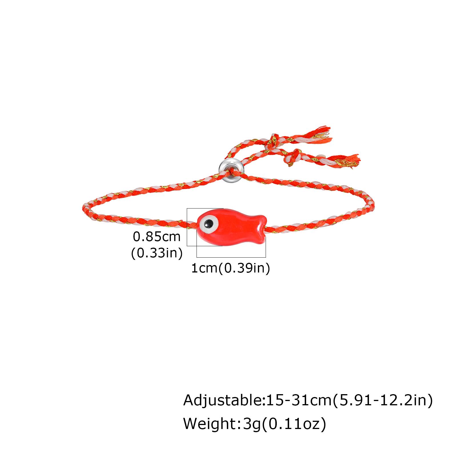 Multi-color Cartoon Ceramic Fish Bracelet Boho Braided Rope Adjustable Summer Vacation Beach Friendship Jewelry Gift for Women
Multi-color Cartoon Ceramic Fish Bracelet Boho Braided Rope Adjustable Summer Vacation Beach Friendship Jewelry Gift for Women
