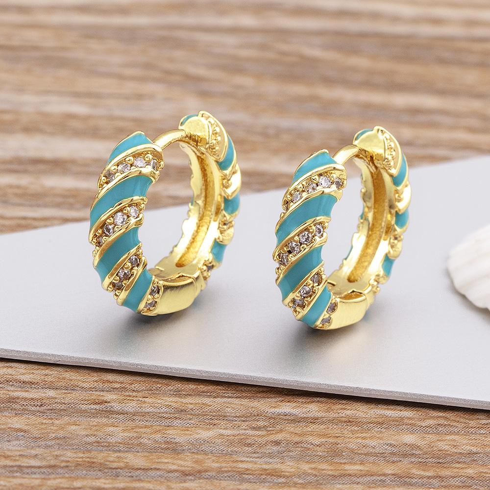 Nidin Classic Enamel Threaded Shape Shining Crystal Earrings Elegant Women Oil Dripping Jewelry Fashion Party Exquisite Gift світло-синій колір
Nidin Classic Enamel Threaded Shape Shining Crystal Earrings Elegant Women Oil Dripping Jewelry Fashion Party Exquisite Gift світло-синій колір