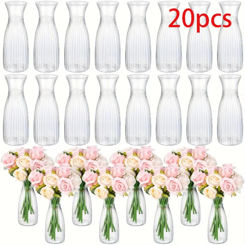 A Top Quality Plastic Stripes Vases Transparent Diy Florals Arranging Crafts Holiday Home Decor Suitable for Table Decor Flower
A Top Quality Plastic Stripes Vases Transparent Diy Florals Arranging Crafts Holiday Home Decor Suitable for Table Decor Flower