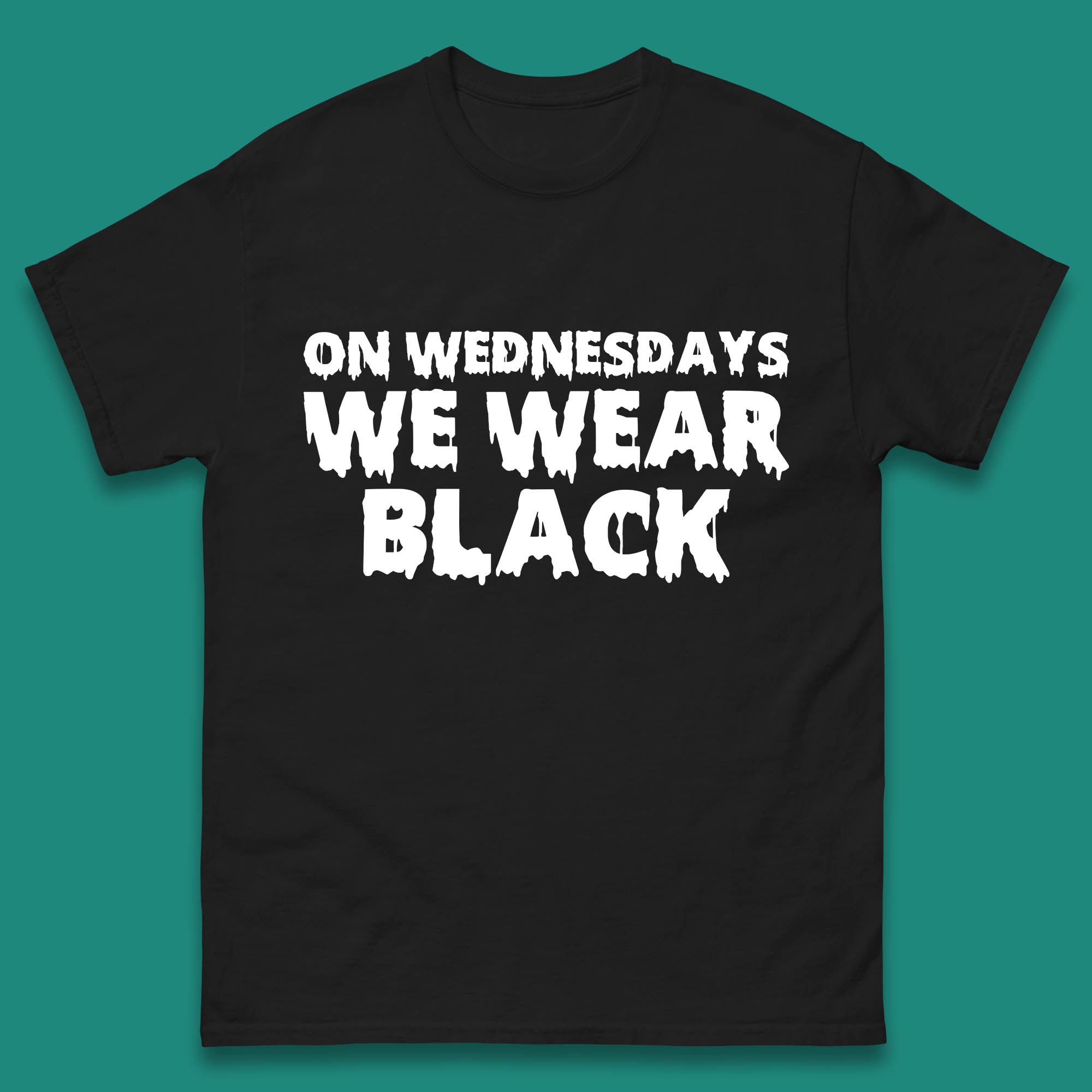 On Wednesday We Wear Black Halloween Wednesday Addams Horror Movie Trending Tv Series Mens Tee Top 2XL
On Wednesday We Wear Black Halloween Wednesday Addams Horror Movie Trending Tv Series Mens Tee Top 2XL