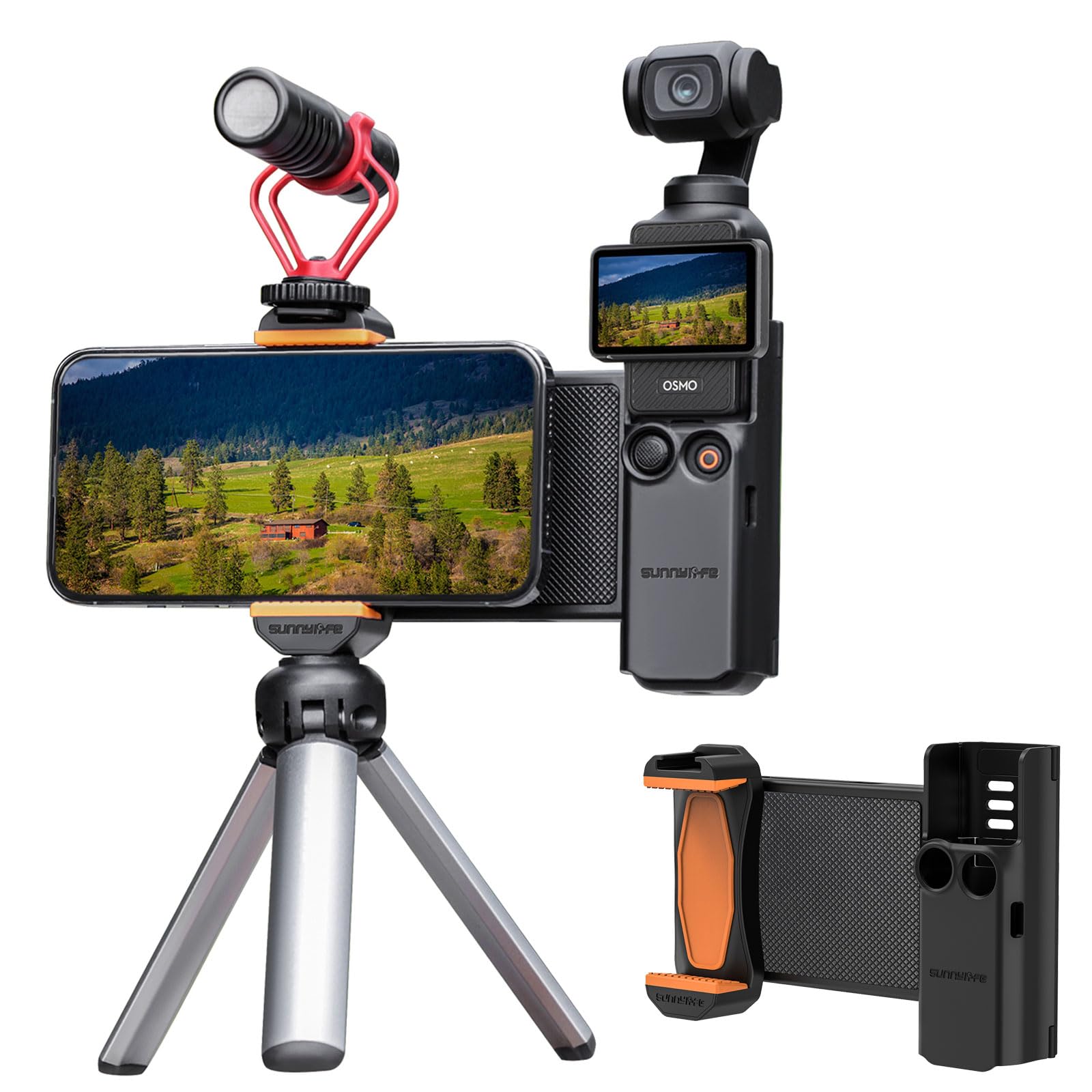 Эксклюзивное многофункциональное крепление для сотового телефона AUDASO DJI OSMO POCKET 3 с защитным чехлом для хранения и удлинительной ручкой для Pocket 3
Эксклюзивное многофункциональное крепление для сотового телефона AUDASO DJI OSMO POCKET 3 с защитным чехлом для хранения и удлинительной ручкой для Pocket 3
