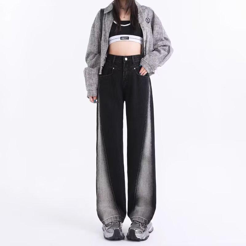 Women s Gradient Colorblock Wide-Leg Jeans: High-Waist, Slimming, Floor-Length Pants for Autumn/Winter 2024. XL
Women s Gradient Colorblock Wide-Leg Jeans: High-Waist, Slimming, Floor-Length Pants for Autumn/Winter 2024. XL