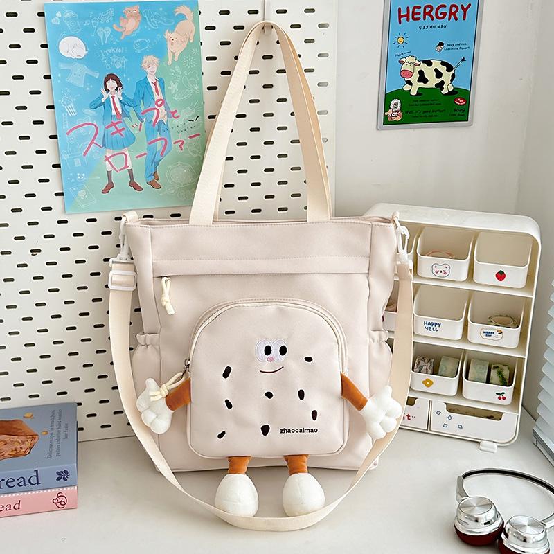Trendy Carto Crossbody Bag Japanese Style Cookie Print Shoulder Bag Nyl Tote Bag Large Capacity белый
Trendy Carto Crossbody Bag Japanese Style Cookie Print Shoulder Bag Nyl Tote Bag Large Capacity белый