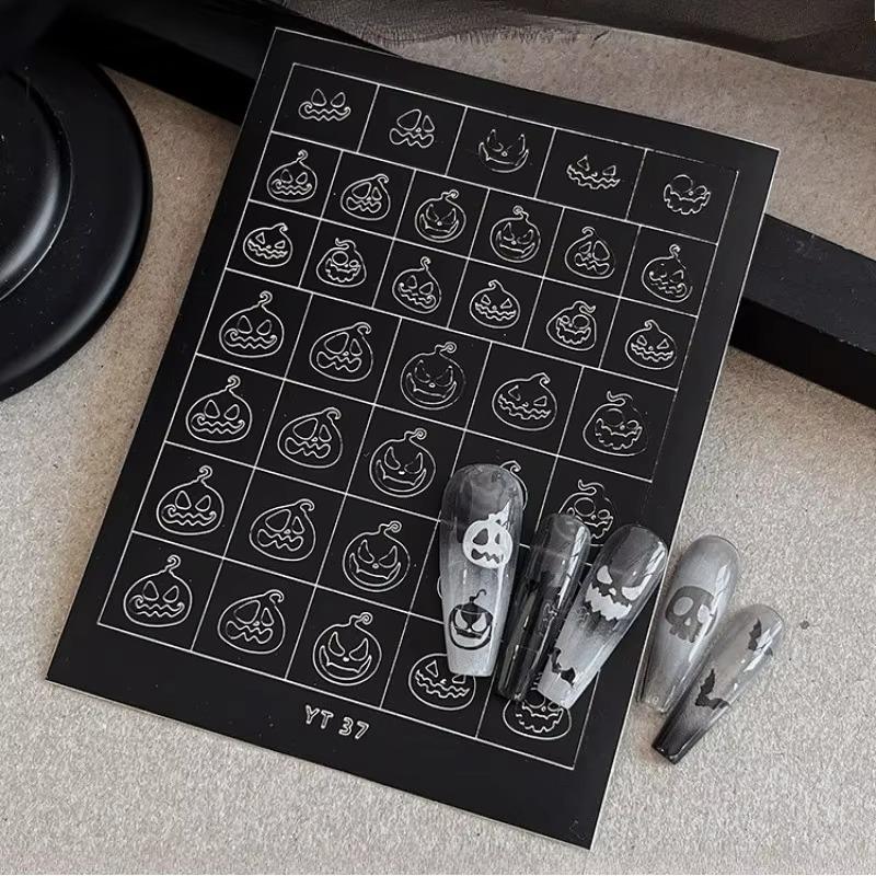 1/6pcs Nail Art Decorations Stickers Spray Painted Hollow Halloween Nail Stickers French Pumpkin Heads Bats Ghosts Adhesive
1/6pcs Nail Art Decorations Stickers Spray Painted Hollow Halloween Nail Stickers French Pumpkin Heads Bats Ghosts Adhesive