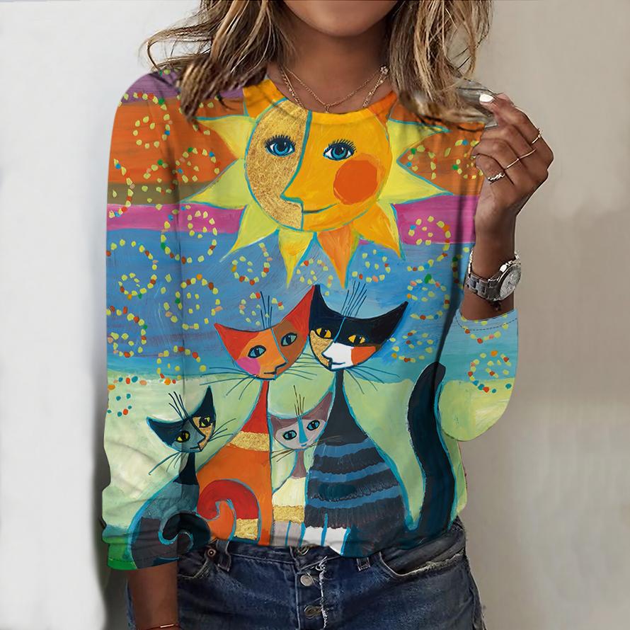 Топы на весну и осень, зонт, кошка, принт, круглый вырез, длинный рукав, футболка, осенний повседневный тонкий пуловер, женский топ с длинным рукавом M оранжевый
Топы на весну и осень, зонт, кошка, принт, круглый вырез, длинный рукав, футболка, осенний повседневный тонкий пуловер, женский топ с длинным рукавом M оранжевый