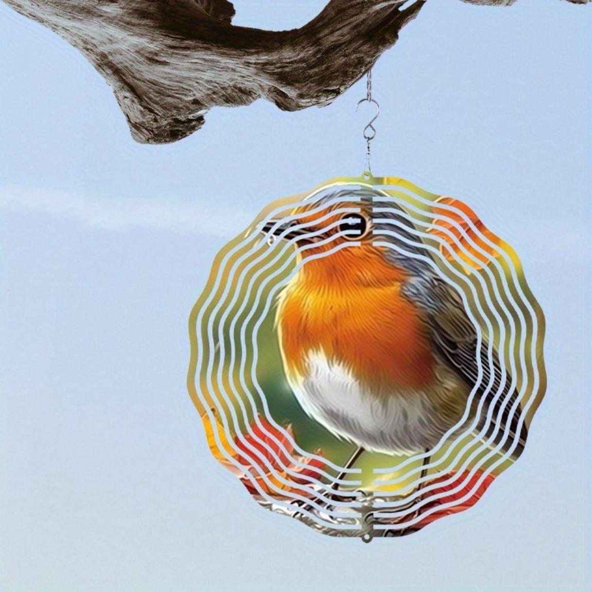 3D Rotating Metal Wind Chime - Vibrant Orange & Blue Robin Design, Handcrafted Garden Decor for Patio, Lawn, or Outdoor Spaces 01A
3D Rotating Metal Wind Chime - Vibrant Orange & Blue Robin Design, Handcrafted Garden Decor for Patio, Lawn, or Outdoor Spaces 01A