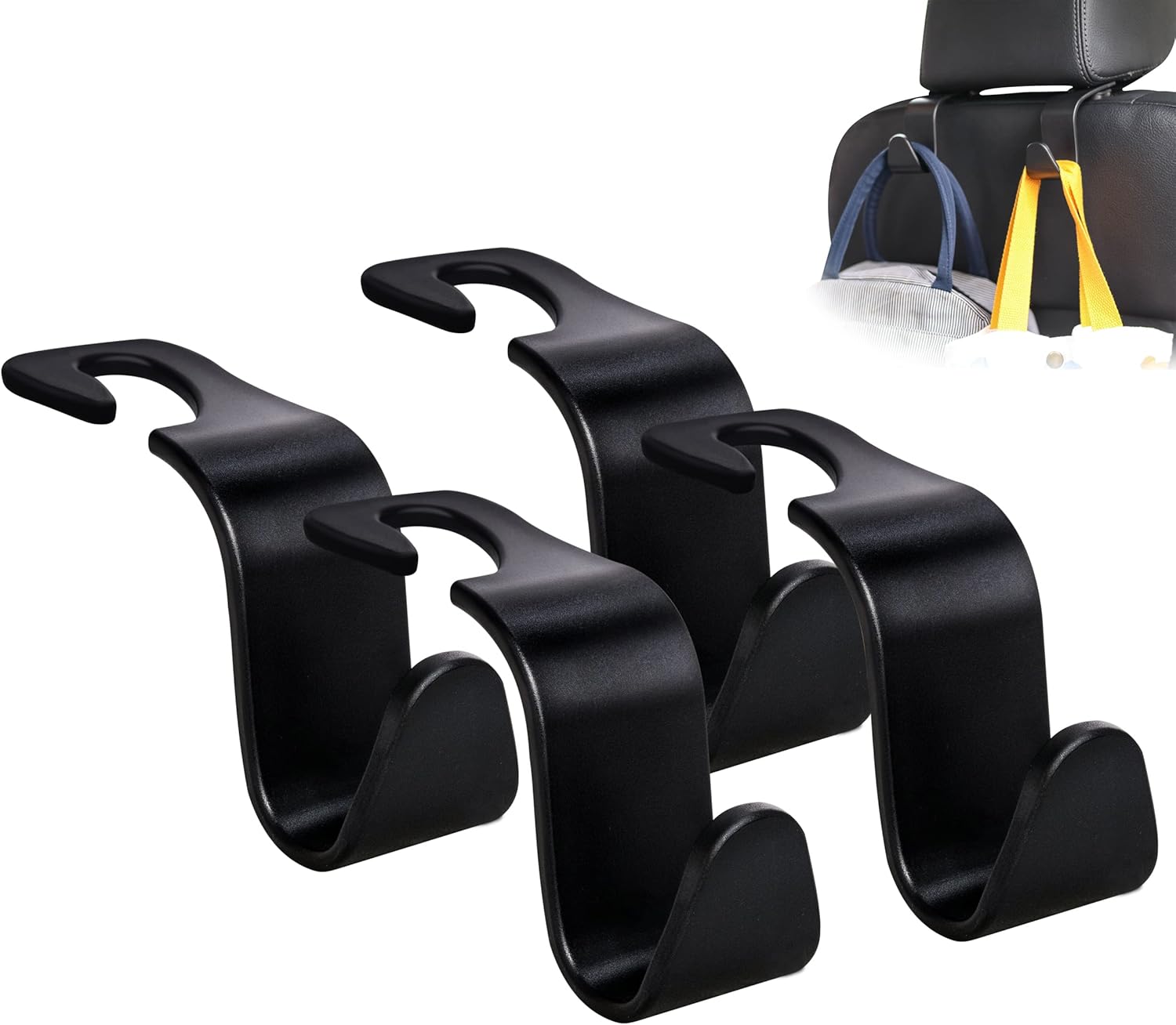 Car Seat Headrest Hook 4 Pack Hanger Storage Organizer Universal for Handbag Purse Coat fit Universal Vehicle Car Black S Type чорний
Car Seat Headrest Hook 4 Pack Hanger Storage Organizer Universal for Handbag Purse Coat fit Universal Vehicle Car Black S Type чорний