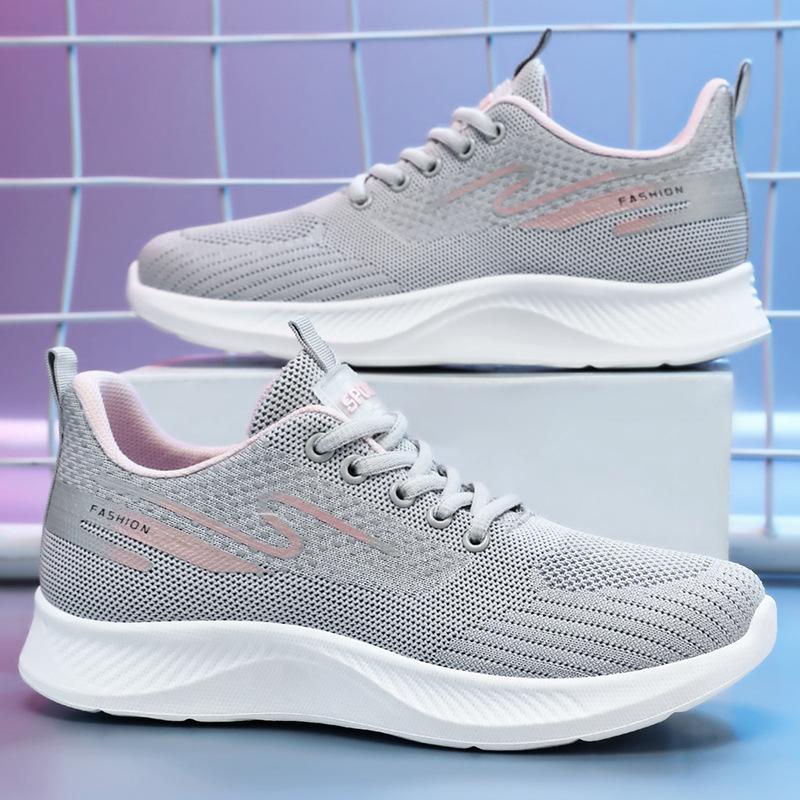 Women s shoes new sports shoes summer fly-woven breathable running shoes soft-soled comfortable shoes women s lace-up lightweight single shoes 41
Women s shoes new sports shoes summer fly-woven breathable running shoes soft-soled comfortable shoes women s lace-up lightweight single shoes 41