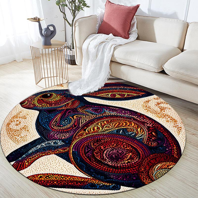 Artistic Rabbit Round Area Rug,Carpet Rug for Living Room Bedroom Sofa Playroom Decor,Non-slip Floor Mat 80cmx80cm
Artistic Rabbit Round Area Rug,Carpet Rug for Living Room Bedroom Sofa Playroom Decor,Non-slip Floor Mat 80cmx80cm