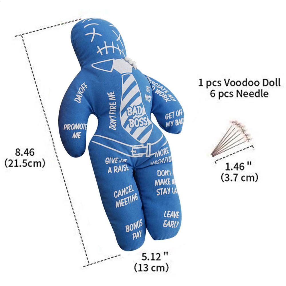 Bad BossVoodoo Doll Stress Relief Reducer Doll Best Novelty Gift For Pink Elephant Exchange Polyester Doll Holiday Party Gifts синій
Bad BossVoodoo Doll Stress Relief Reducer Doll Best Novelty Gift For Pink Elephant Exchange Polyester Doll Holiday Party Gifts синій