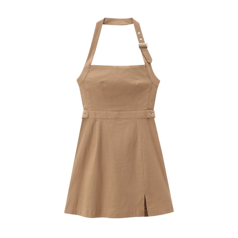 Kaslead New Arrival Women s Clothing Fashion Style Fashion Buckle Decoration Mini Short Dress 3400587 Camel color L
Kaslead New Arrival Women s Clothing Fashion Style Fashion Buckle Decoration Mini Short Dress 3400587 Camel color L