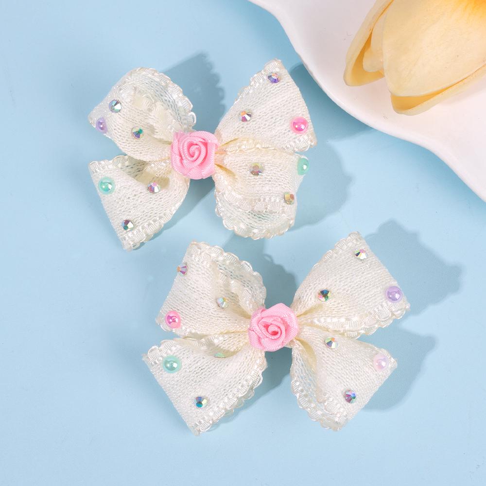 2Pcs Sweet Flower Bow Hair Clip Korean Solid Rose Rhinestone Barrettes Side Hairpins For Girls Children Headdress Accessories
2Pcs Sweet Flower Bow Hair Clip Korean Solid Rose Rhinestone Barrettes Side Hairpins For Girls Children Headdress Accessories