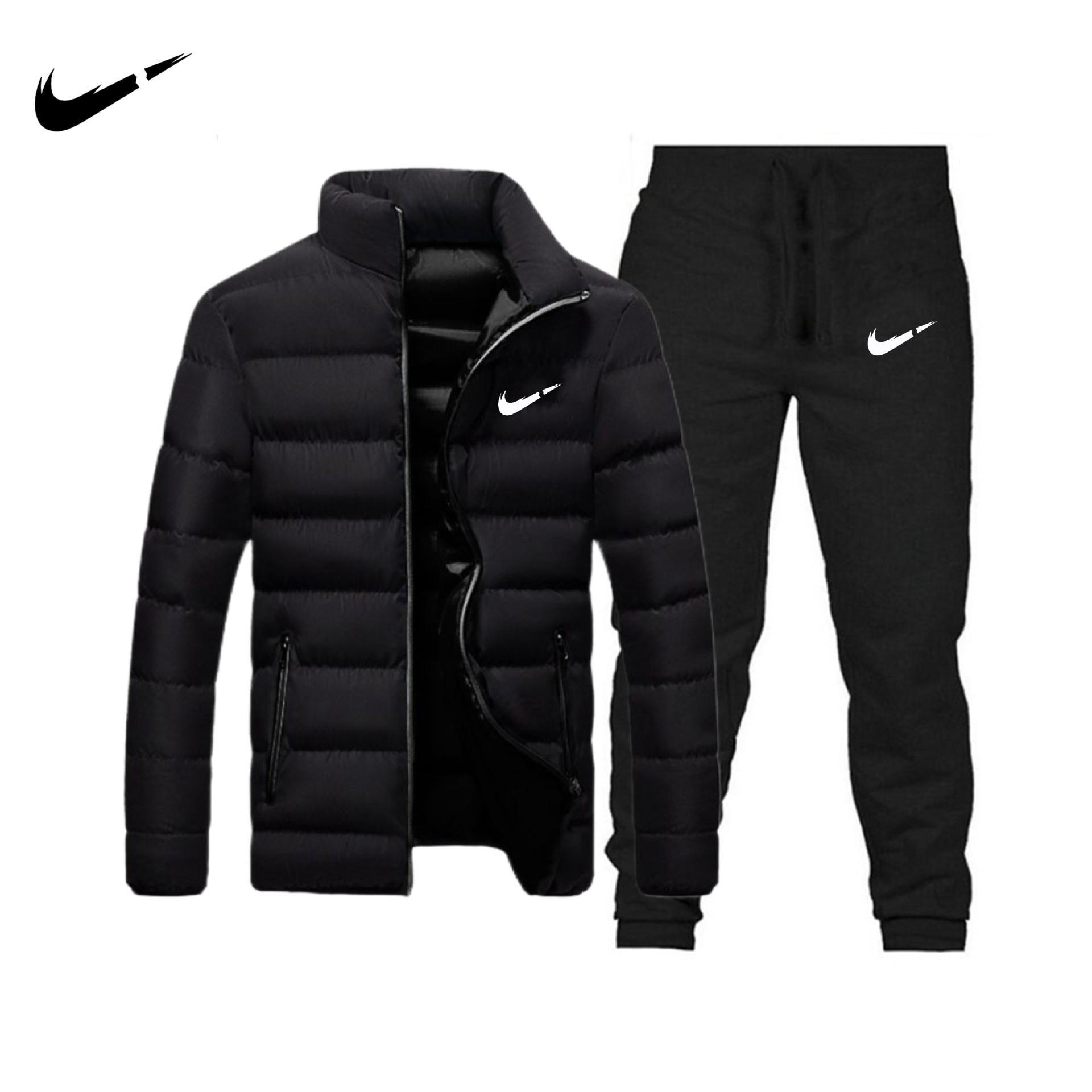 Чоловічий модний зимовий бавовняний комплект одягу: Повсякденна спортивна куртка та штани з плюшем - Потовщений, теплий костюм. 3XL чорний
Чоловічий модний зимовий бавовняний комплект одягу: Повсякденна спортивна куртка та штани з плюшем - Потовщений, теплий костюм. 3XL чорний