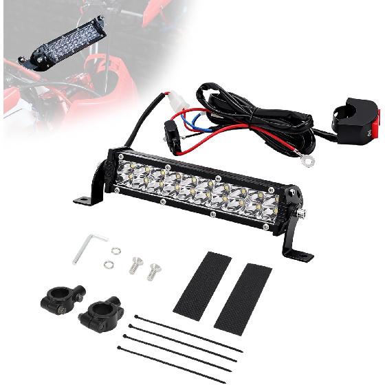 CHANGCHENG 60W 2500LM Dirt Bike Light Bar, Plug-n-Play LED Headlight for CRF110 CRF125 KLX110 TTR110 DRZ400 CRF250 CRF450 KLX140Rf, Universal 7/8
CHANGCHENG 60W 2500LM Dirt Bike Light Bar, Plug-n-Play LED Headlight for CRF110 CRF125 KLX110 TTR110 DRZ400 CRF250 CRF450 KLX140Rf, Universal 7/8