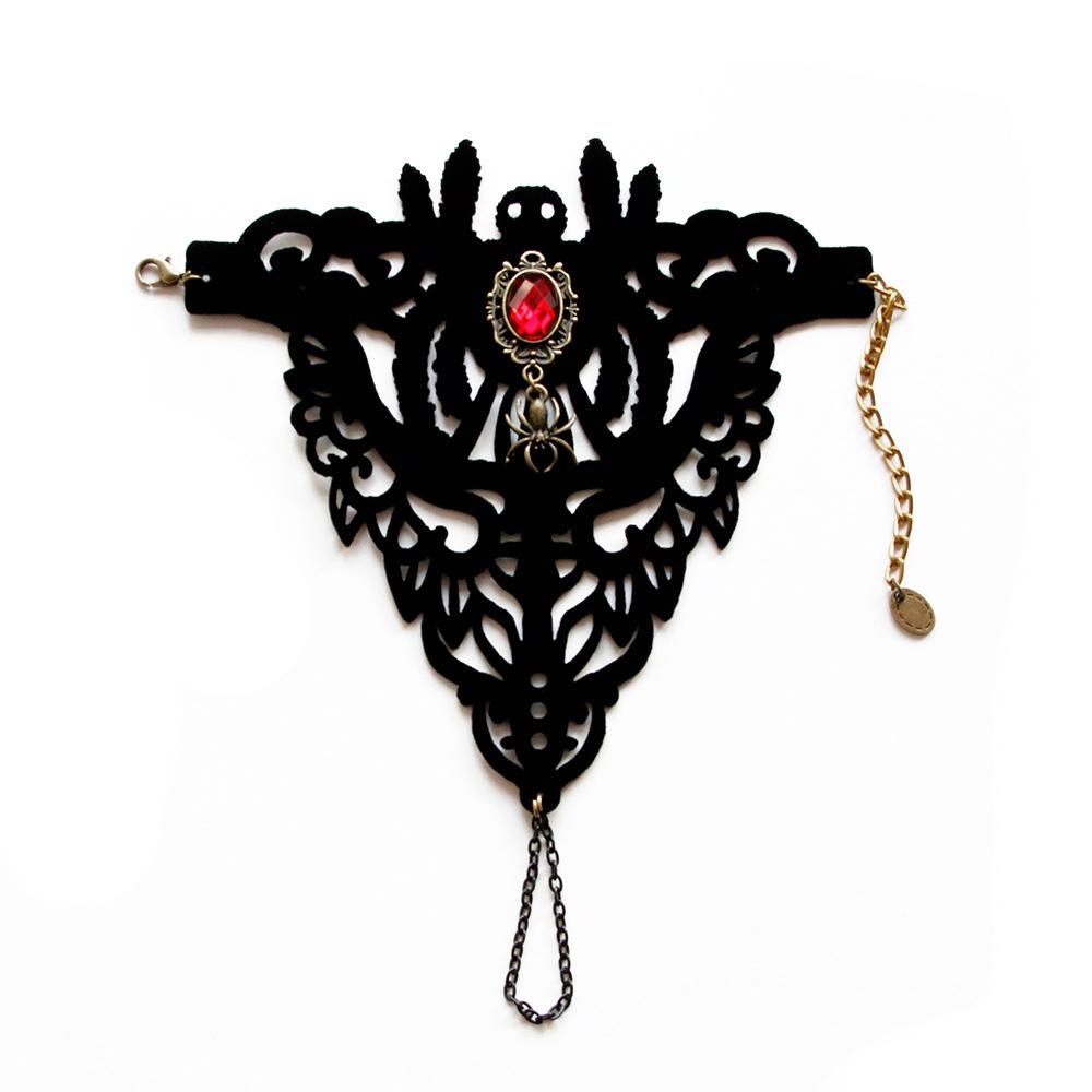 Gothic Black Lace Bracelet Halloween Dress Up Steampunk BraceletWristband Hand Chain Victorian Accessories for Halloween Cosplay 17.5cm
Gothic Black Lace Bracelet Halloween Dress Up Steampunk BraceletWristband Hand Chain Victorian Accessories for Halloween Cosplay 17.5cm