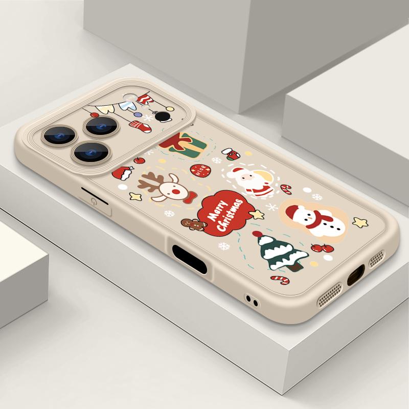 Противоударный мягкий силиконовый чехол из ТПУ Funda для iPhone 17 Air 16e 16 15 14 Pro Max 13 17 Pro Max 17 Pro 17 Чехол с милым рождественским узором iPhone 17 Pro Max бежевый
Противоударный мягкий силиконовый чехол из ТПУ Funda для iPhone 17 Air 16e 16 15 14 Pro Max 13 17 Pro Max 17 Pro 17 Чехол с милым рождественским узором iPhone 17 Pro Max бежевый