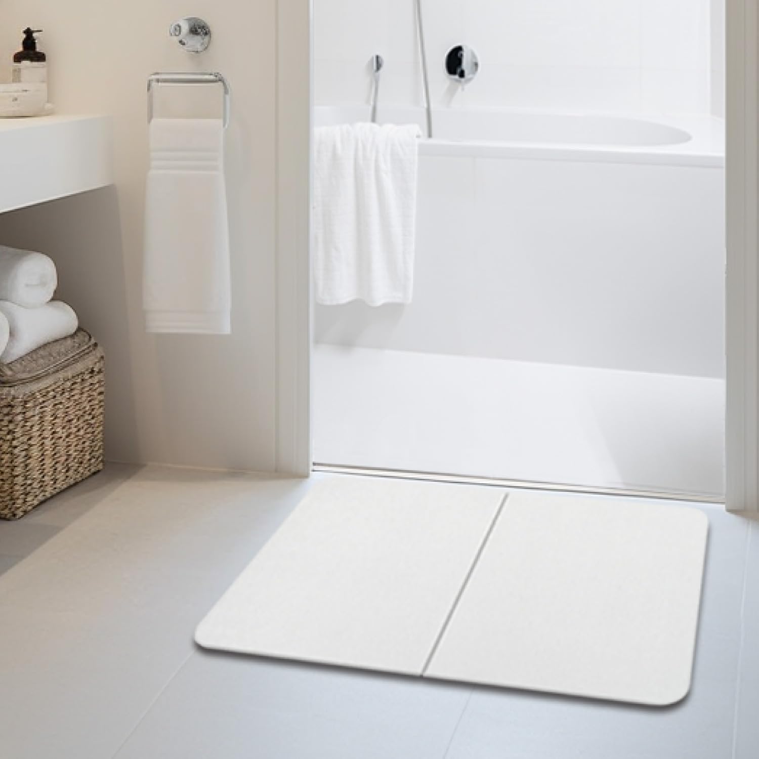 Bath Mat Ultra Water Absorption Instant Dry x Diatomaceous Earth Bath Mat Foot Wiping Mat Hard Type Free Standing Mildew Resistant Long Smooth Quick білий
Bath Mat Ultra Water Absorption Instant Dry x Diatomaceous Earth Bath Mat Foot Wiping Mat Hard Type Free Standing Mildew Resistant Long Smooth Quick білий