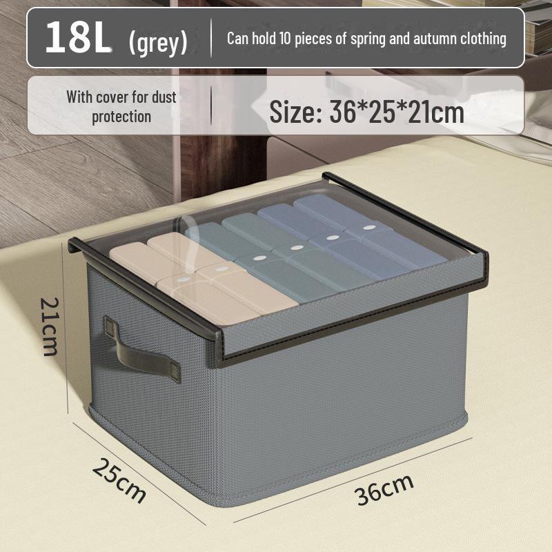 Большой складной ящик для хранения одежды с крышкой и ящиками
Большой складной ящик для хранения одежды с крышкой и ящиками