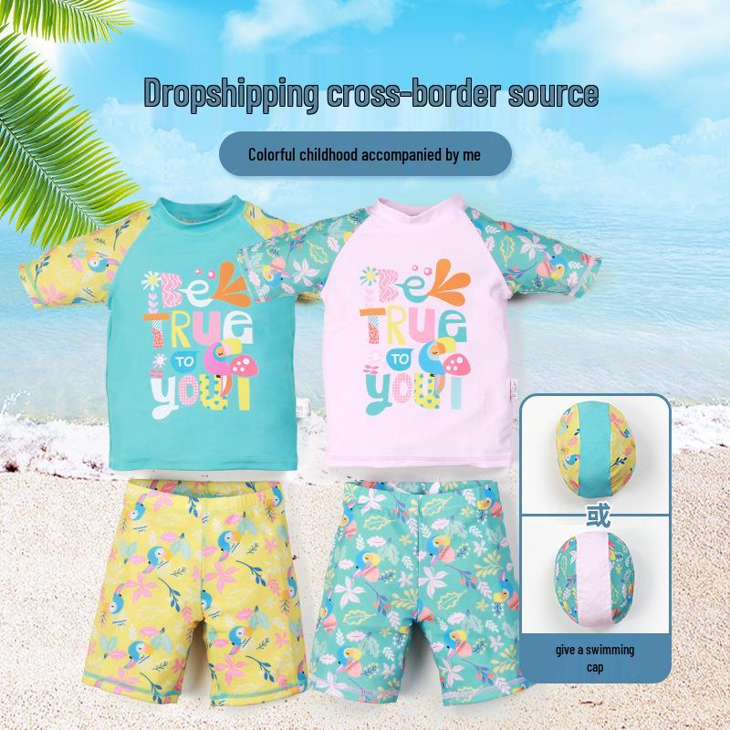 Kids Sun Protection Cartoon Swimsuit - Short Sleeve One-Piece for Boys & Girls Size 120 (Height 110cm, Weight up to 37 lbs)
Kids Sun Protection Cartoon Swimsuit - Short Sleeve One-Piece for Boys & Girls Size 120 (Height 110cm, Weight up to 37 lbs)
