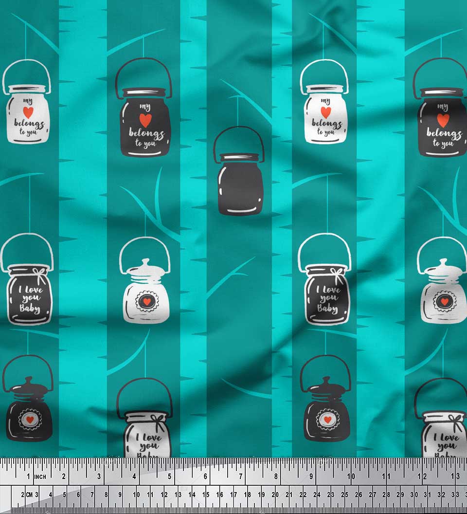 Soimoi Blue Japan Crepe Satin Fabric Tree, Text & Jar Vintage Print Швейна тканина метр 42 дюйма 42 Inch Wide - Poly Crepe зелений
Soimoi Blue Japan Crepe Satin Fabric Tree, Text & Jar Vintage Print Швейна тканина метр 42 дюйма 42 Inch Wide - Poly Crepe зелений