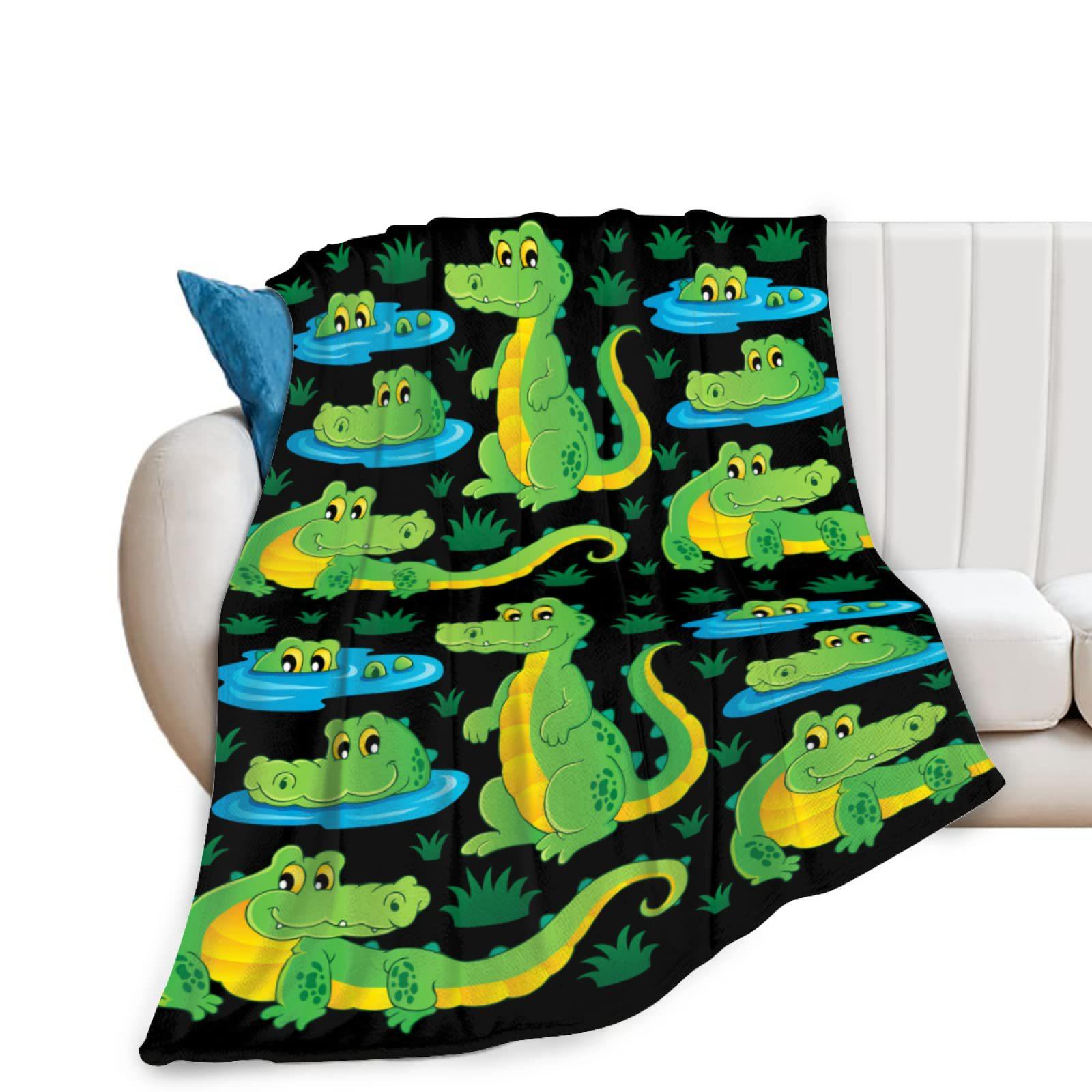 Green cartoon crocodile Printed Blanket for Sofa Travel Camping Living Room Office Conditioning Blanket for All Seasons Gifts 75x100cm
Green cartoon crocodile Printed Blanket for Sofa Travel Camping Living Room Office Conditioning Blanket for All Seasons Gifts 75x100cm