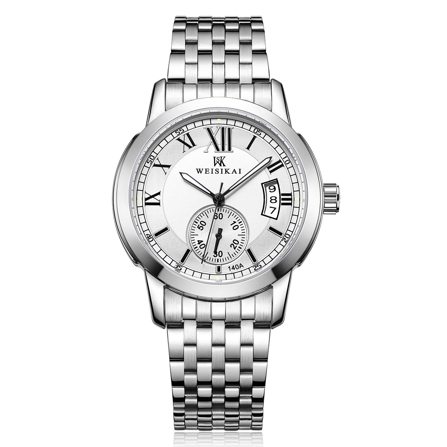 WEISIKAI 140A Мужские часы Новые роскошные мужские часы высшего бренда с коробкой Водонепроницаемые светящиеся календари Автоматические мужские механические часы белый
WEISIKAI 140A Мужские часы Новые роскошные мужские часы высшего бренда с коробкой Водонепроницаемые светящиеся календари Автоматические мужские механические часы белый