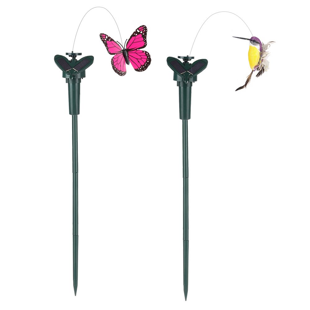 Beautiful Artificial High Quality Hummingbird Solar Garden Decoration Ornament Flying Butterfly
Beautiful Artificial High Quality Hummingbird Solar Garden Decoration Ornament Flying Butterfly