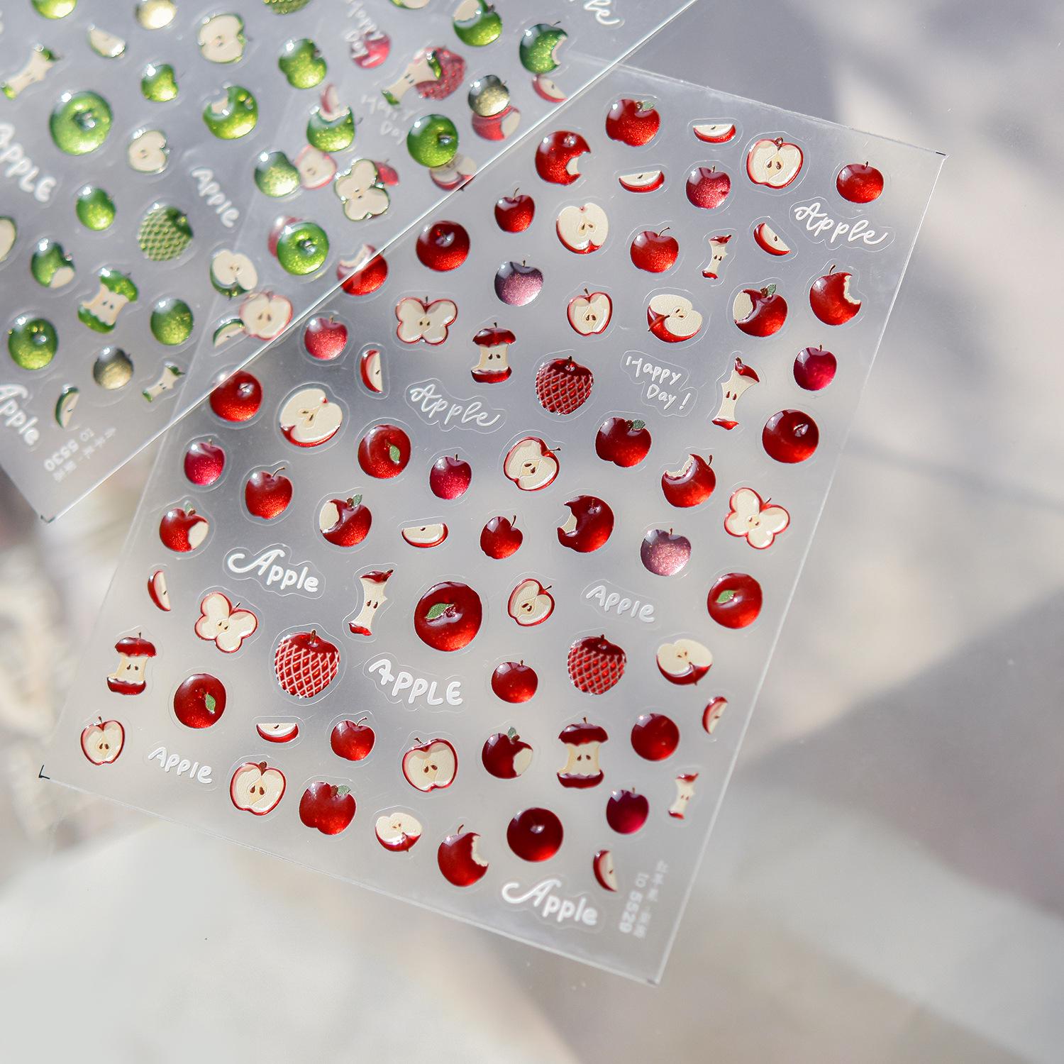 Tomoni Fresh Style Light Luxury Red Apple Jelly Nail Art Stickers
Tomoni Fresh Style Light Luxury Red Apple Jelly Nail Art Stickers