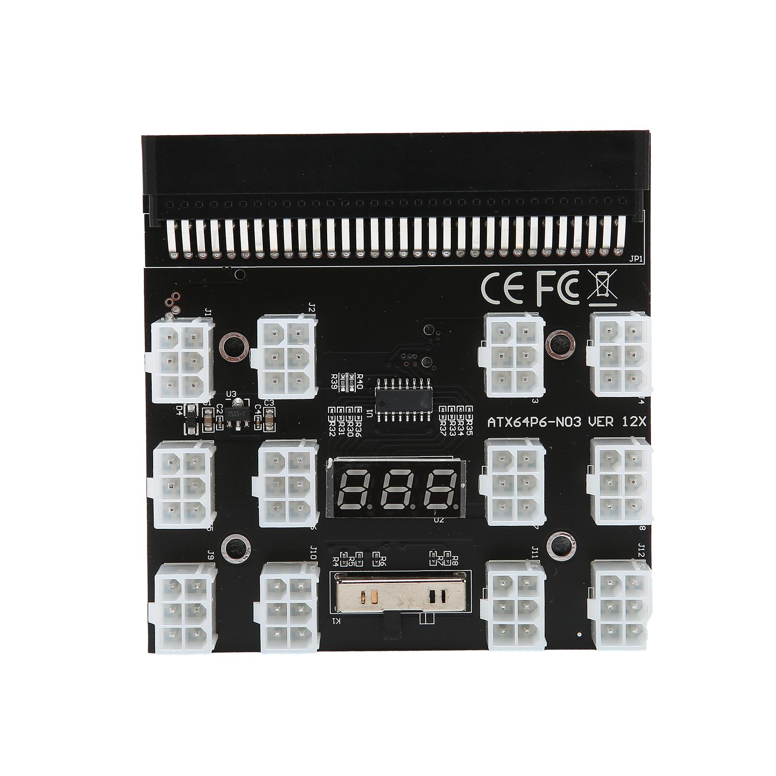 Адаптер-розгалужувач живлення PCB 12 ATX 2x3 піни Конвертер 12В для БЖ HP GPU Майнінгу
Адаптер-розгалужувач живлення PCB 12 ATX 2x3 піни Конвертер 12В для БЖ HP GPU Майнінгу