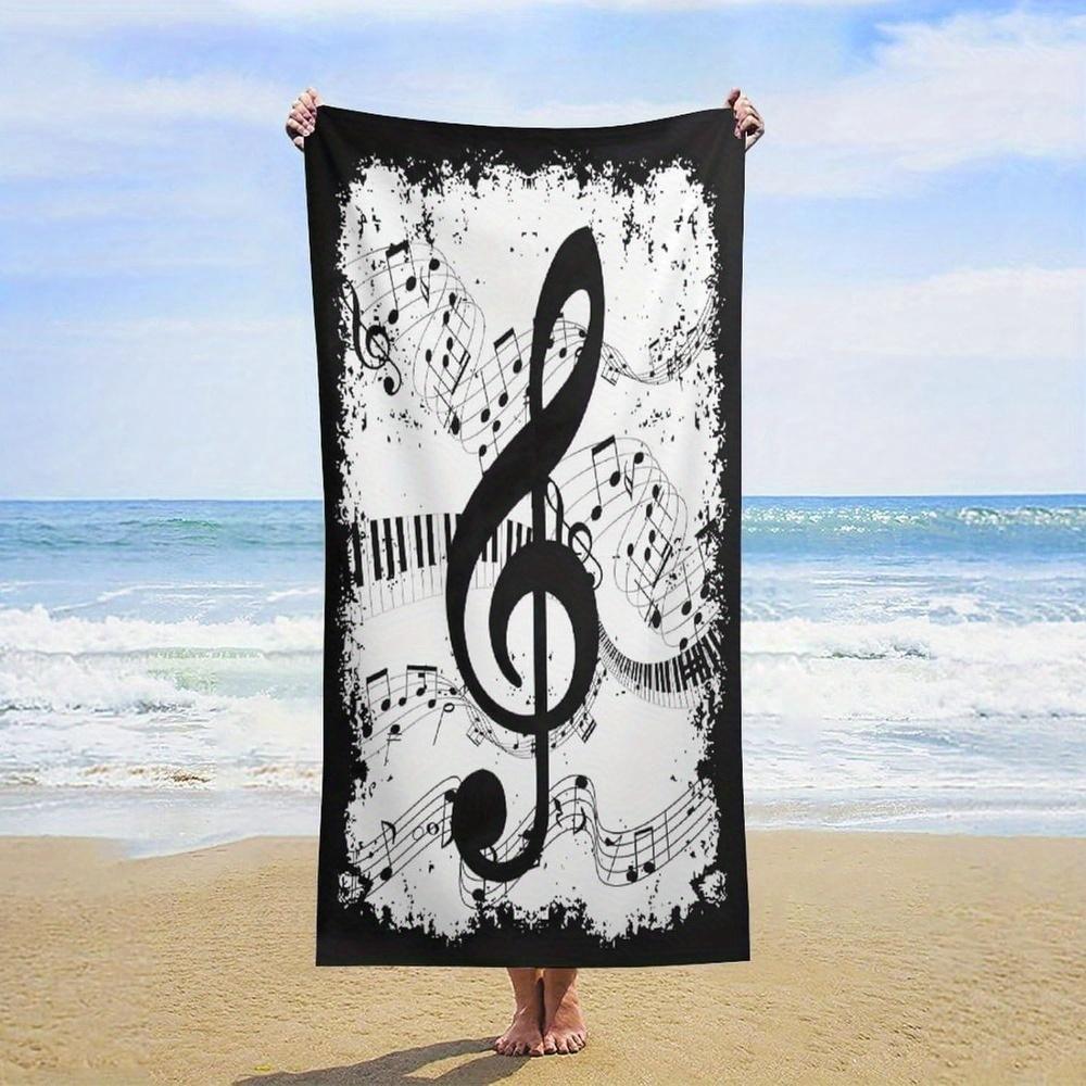 Stylish Music-Themed Beach Towel, Soft Absorbent Quick-Dry for Swimming Camping Bathing Travel W40*H60(CM)
Stylish Music-Themed Beach Towel, Soft Absorbent Quick-Dry for Swimming Camping Bathing Travel W40*H60(CM)