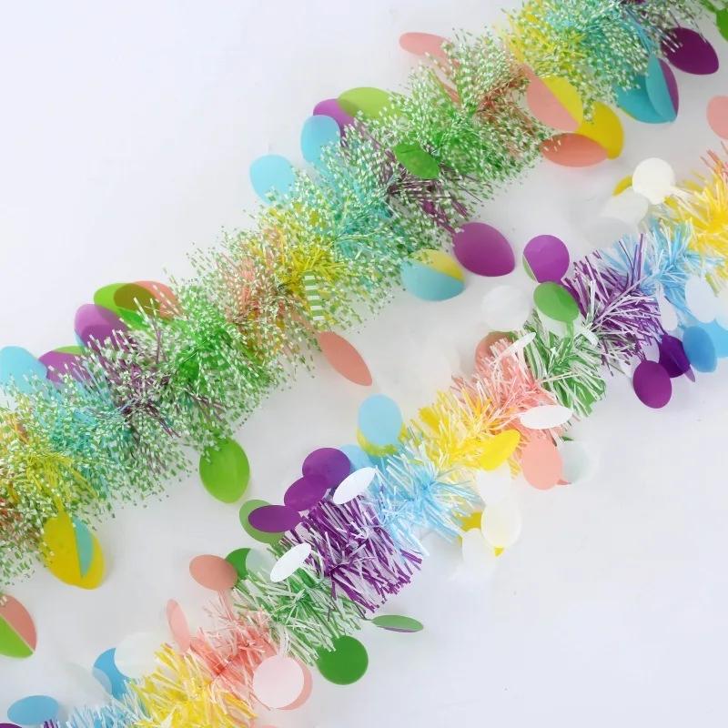 2 Strings Total Easter Tinsel Garlands-Each Colorful Fringe Garland Eggs Hanging Glitter Streamers for Easter Day,Spring Themed
2 Strings Total Easter Tinsel Garlands-Each Colorful Fringe Garland Eggs Hanging Glitter Streamers for Easter Day,Spring Themed