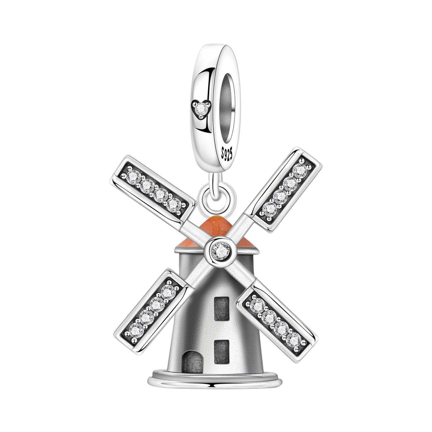 PANPOKI Copper Metal Dutch Windmill Travel Authentic Original Pendant Bead Components Bracelet High Quality Fine Jewelry Charm Bead Components High
PANPOKI Copper Metal Dutch Windmill Travel Authentic Original Pendant Bead Components Bracelet High Quality Fine Jewelry Charm Bead Components High