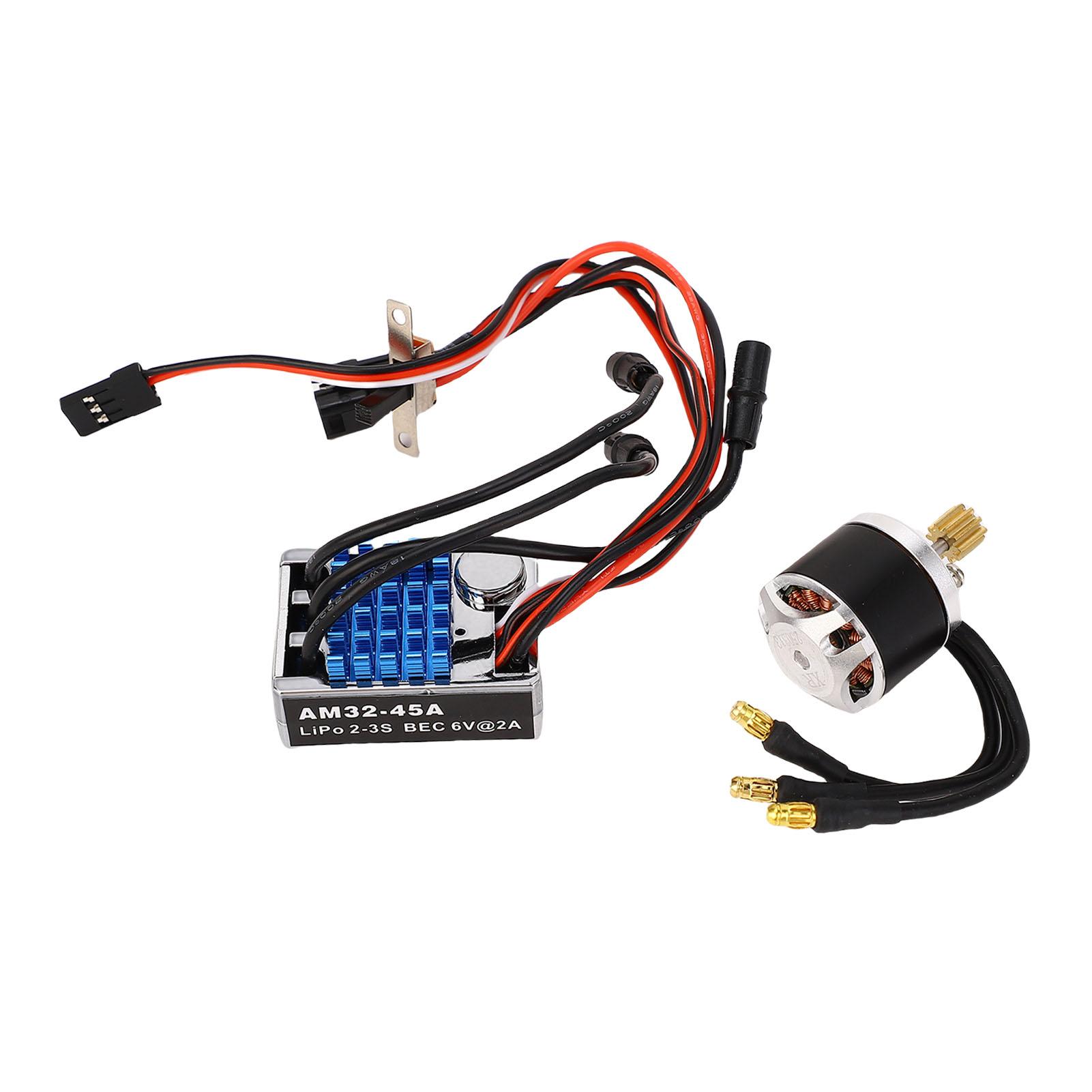 Motor ESC Fit for MN128 RC Crawler Car Lossless Installation Brushless Motor 45A Brushless Electronic Speed Controller
Motor ESC Fit for MN128 RC Crawler Car Lossless Installation Brushless Motor 45A Brushless Electronic Speed Controller