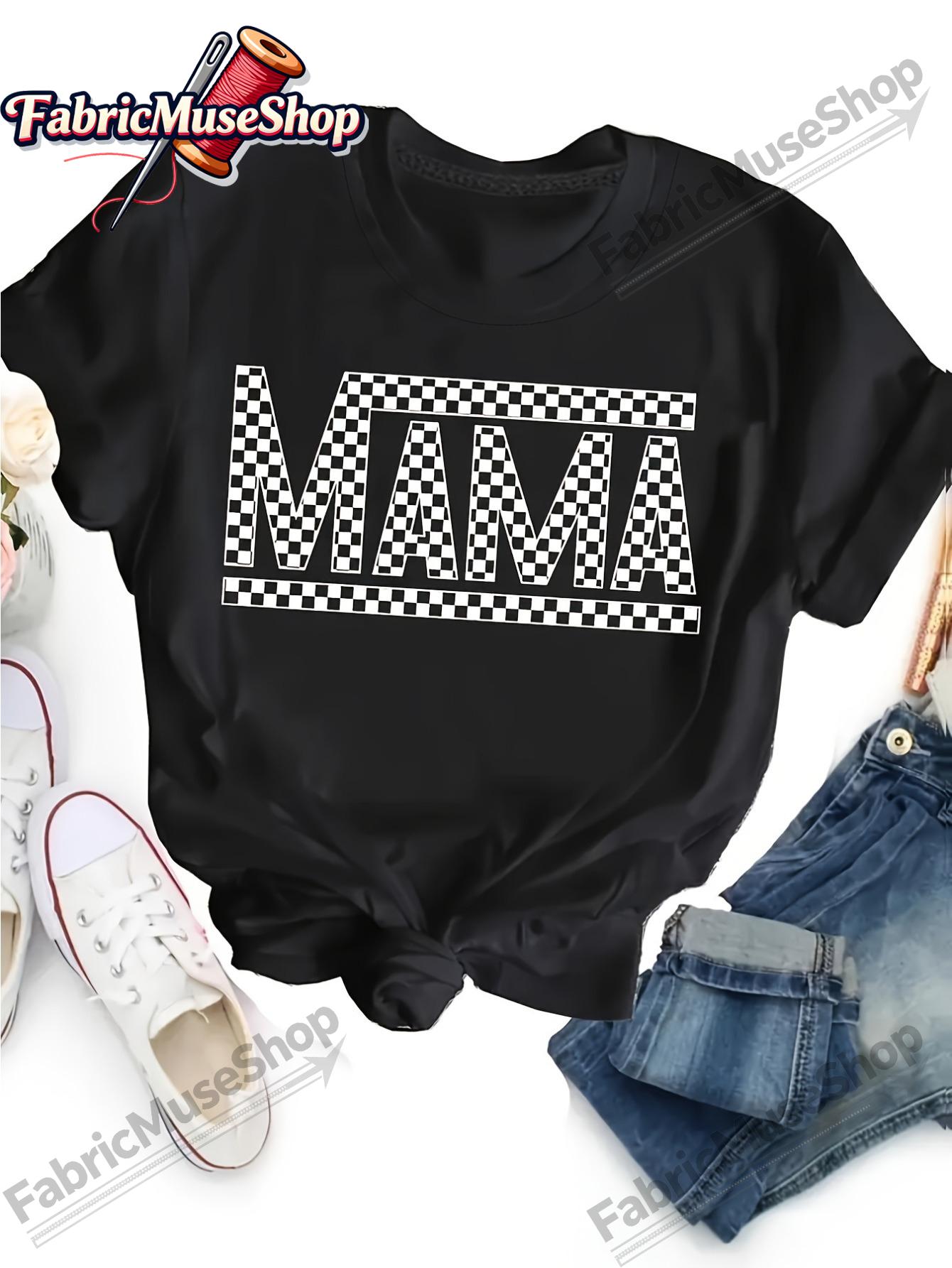 Plaid Mama Letter Print T-Shirt, Casual Crew Neck Short Sleeve Top for Spring & Summer, Women s Clothing 5XL різнокольоровий
Plaid Mama Letter Print T-Shirt, Casual Crew Neck Short Sleeve Top for Spring & Summer, Women s Clothing 5XL різнокольоровий