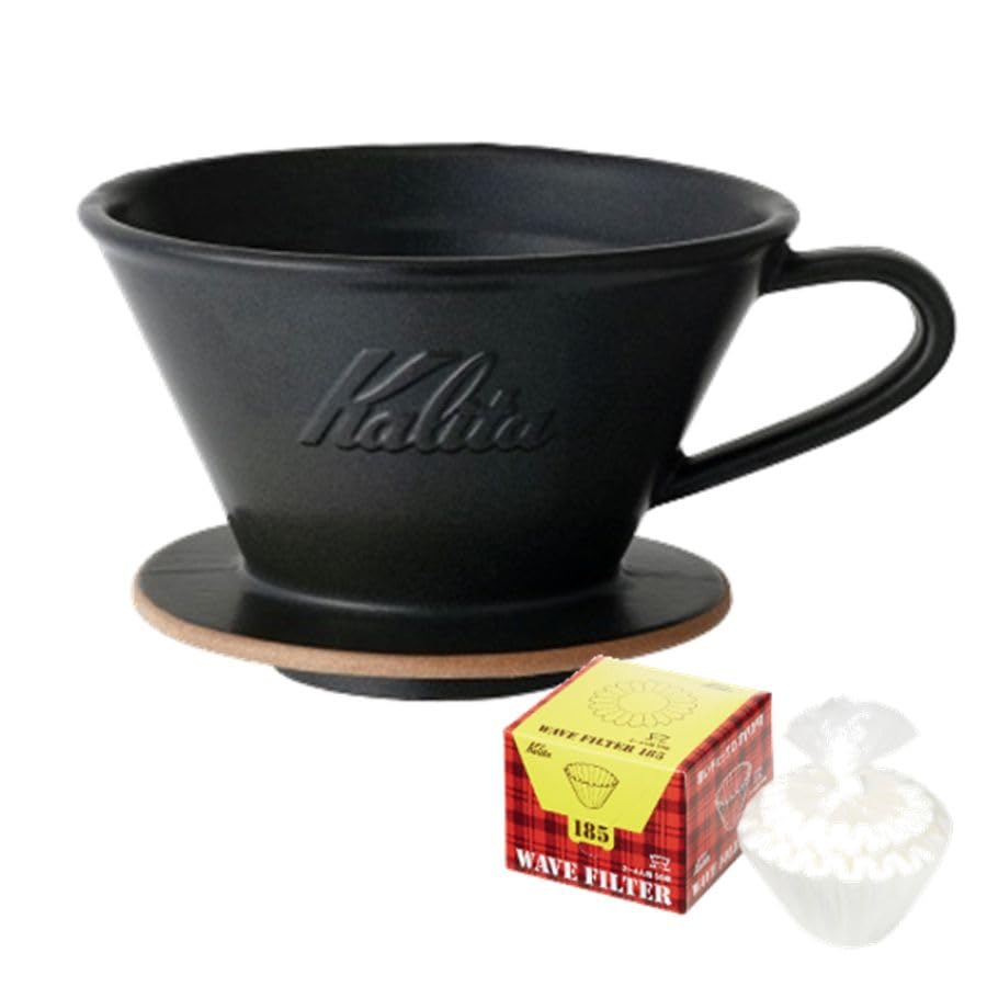 Kalita Mino Ware x Wave Dripper MI 185 Керамическая воронка для чашек Эксклюзивный набор Roshi 50P 2~4 (Песочно-черный) КВФ-185
Kalita Mino Ware x Wave Dripper MI 185 Керамическая воронка для чашек Эксклюзивный набор Roshi 50P 2~4 (Песочно-черный) КВФ-185