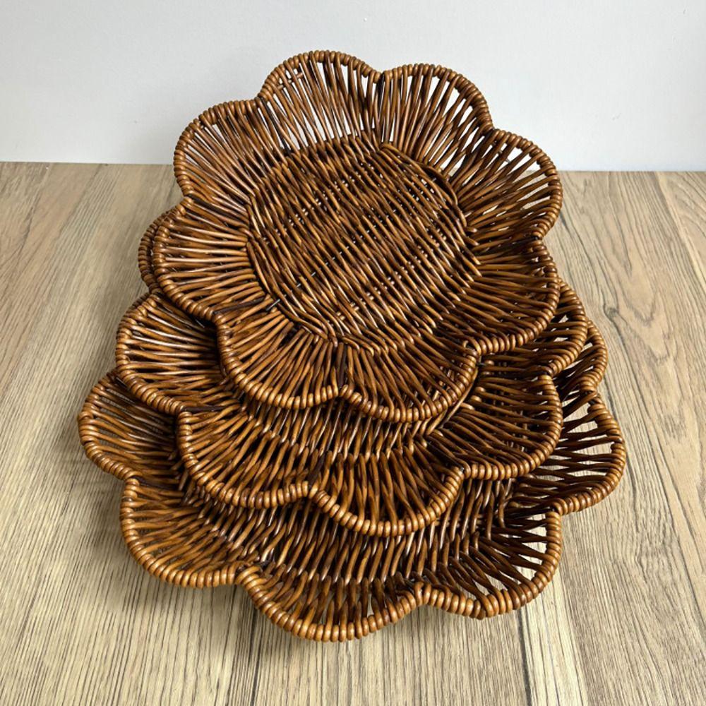 Vintage Bread Tray Hand-Woven Serving Display Basket Durable Storage Tray S-Style-5
Vintage Bread Tray Hand-Woven Serving Display Basket Durable Storage Tray S-Style-5