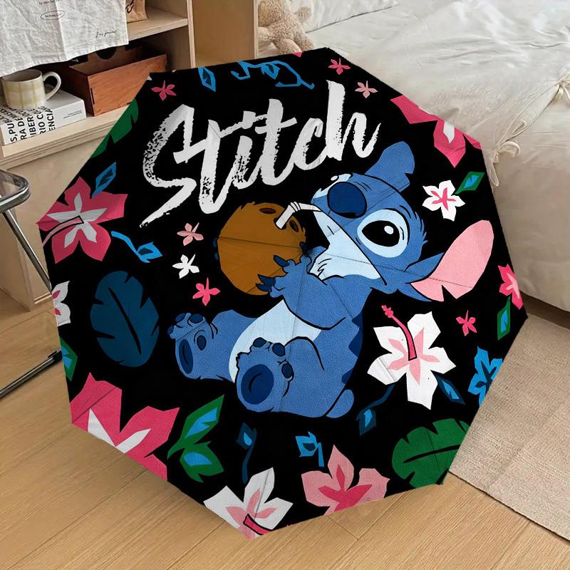1pc Stitch Floral Automatic Folding Umbrella, Heavy Duty 8 Rib Iron Frame, Suitable for Travel, Daily Use, Birthday, Decor Gift 72
1pc Stitch Floral Automatic Folding Umbrella, Heavy Duty 8 Rib Iron Frame, Suitable for Travel, Daily Use, Birthday, Decor Gift 72
