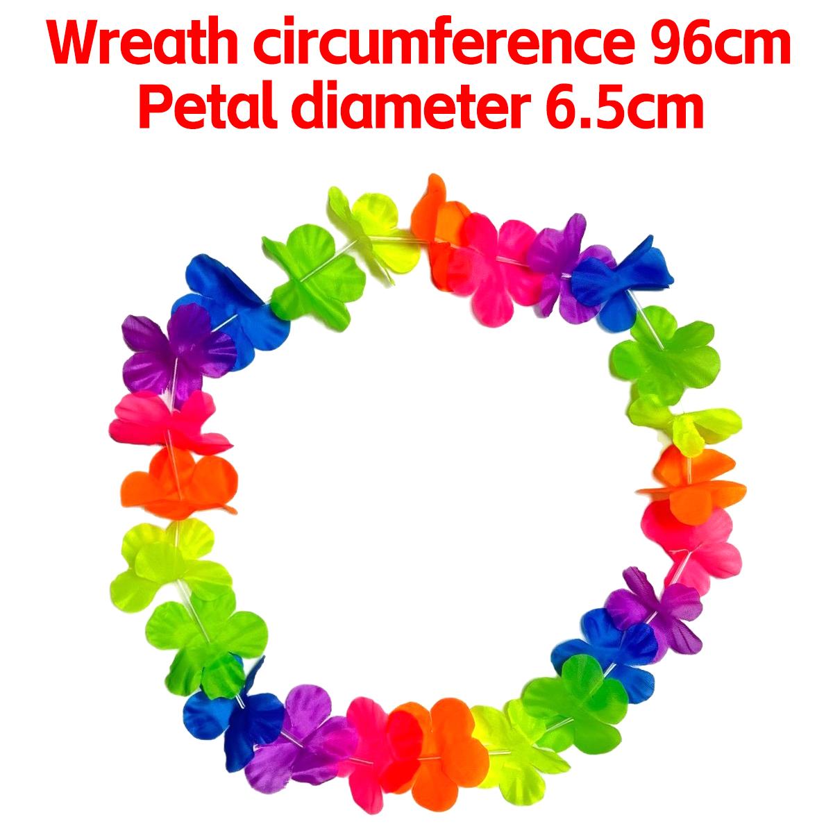 48/5x Multicolored Fluorescent Garlands Tropic Hawaiian Artificial Flower Necklace Wreath Dance Party Beach Birthday Decoration 5 Strings різнокольорові кольору
48/5x Multicolored Fluorescent Garlands Tropic Hawaiian Artificial Flower Necklace Wreath Dance Party Beach Birthday Decoration 5 Strings різнокольорові кольору