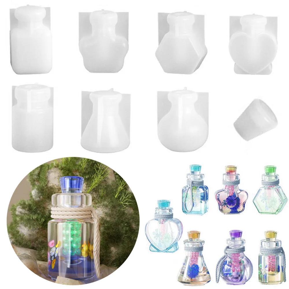 Top Quality DIY Silicone Mold for Handmade Drift Bottle Pendants Star & Heart Shaped Resin Mould for Wishing Keychain Charms
Top Quality DIY Silicone Mold for Handmade Drift Bottle Pendants Star & Heart Shaped Resin Mould for Wishing Keychain Charms