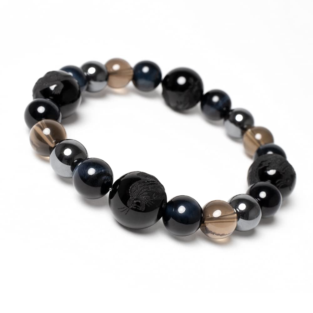 Power Stone Bracelet Four Gods Tiger Eye Money Luck Work Luck Gift Natural Stone Natural Stone Bracelet Mala Bead Bracelet Birthday Present Gift чорний
Power Stone Bracelet Four Gods Tiger Eye Money Luck Work Luck Gift Natural Stone Natural Stone Bracelet Mala Bead Bracelet Birthday Present Gift чорний