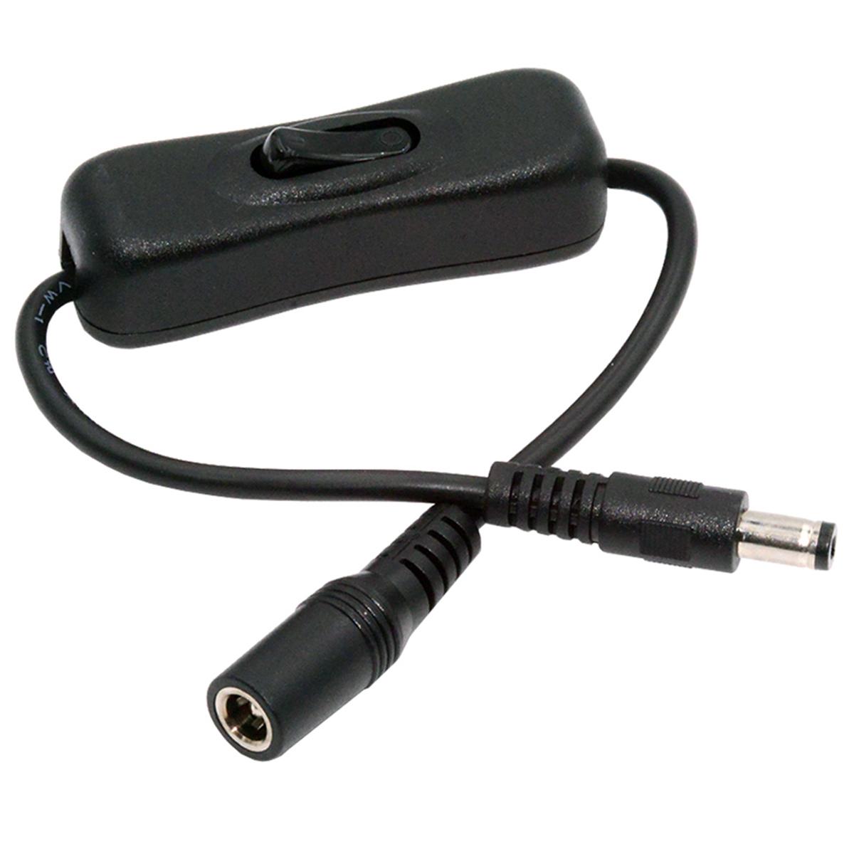 PW-012-DC DC Cable with On/Off Power Switch Button DC 5.5x2.1mm Male to Female for DC 5V Desk Lamp Fan Camera As Shown A
PW-012-DC DC Cable with On/Off Power Switch Button DC 5.5x2.1mm Male to Female for DC 5V Desk Lamp Fan Camera As Shown A