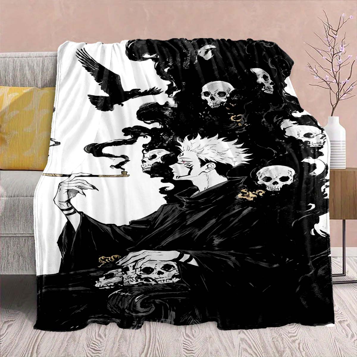 Jujutsu Kaisen Anime Flannel Blanket - Soft Warm Perfect for Sofa, Bedding Camping Travel Office Home Decor -QJY 75x90cm
Jujutsu Kaisen Anime Flannel Blanket - Soft Warm Perfect for Sofa, Bedding Camping Travel Office Home Decor -QJY 75x90cm