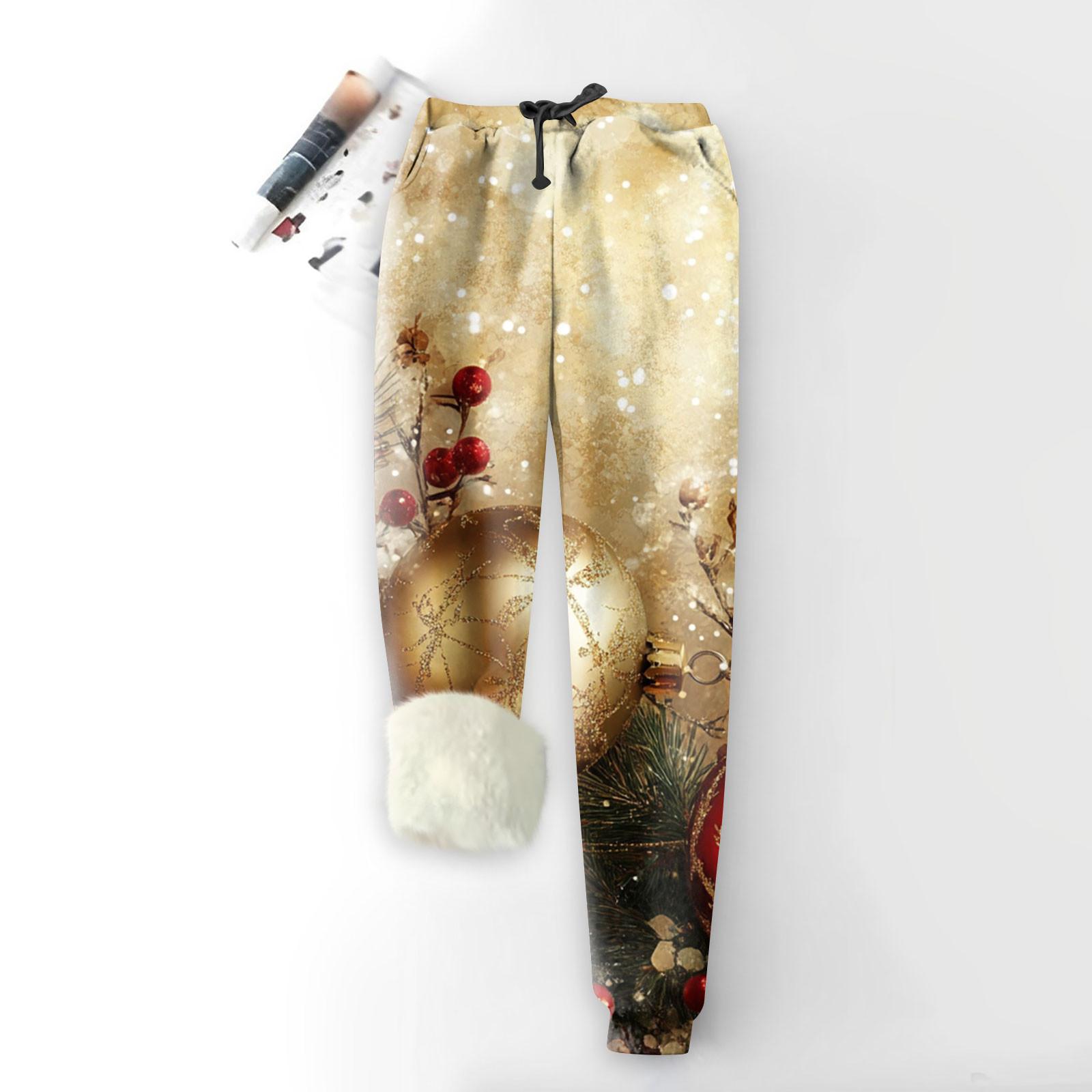 Женские модные рождественские спортивные свободные утолщенные теплые флисовые брюки с принтом XL жёлтый
Женские модные рождественские спортивные свободные утолщенные теплые флисовые брюки с принтом XL жёлтый